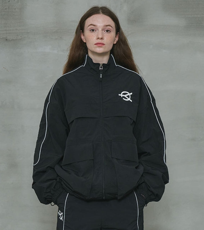オーワイ(OY) 	U REFLECTIVE TRACK JACKET-BLACK