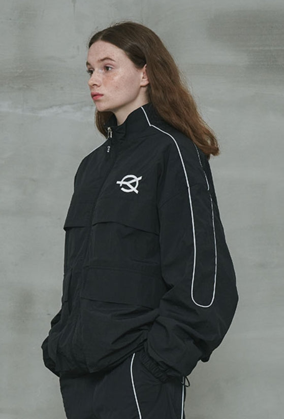 オーワイ(OY) 	U REFLECTIVE TRACK JACKET-BLACK