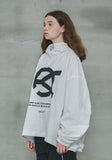 オーワイ(OY) 	LOGO SHIRRING ANORAK JACKET-WHITE