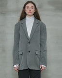 オーワイ(OY) OVERSIZE SINGLE BLAZER-GREY