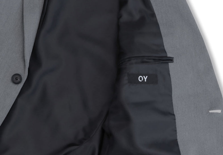 オーワイ(OY) OVERSIZE SINGLE BLAZER-GREY