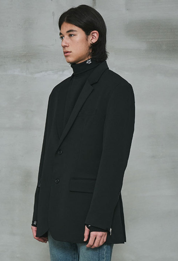 オーワイ(OY) 	OVERSIZE SINGLE BLAZER-BLACK