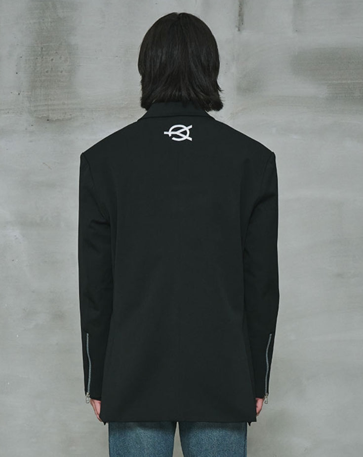 オーワイ(OY) 	OVERSIZE SINGLE BLAZER-BLACK