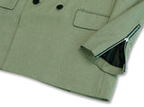 オーワイ(OY) 	OVERSIZE CHECK DOUBLE BLAZER-OLIVE GREEN