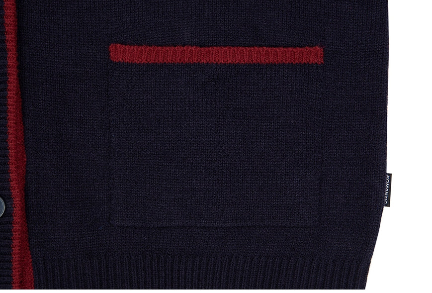 ロマンティッククラウン(ROMANTIC CROWN)   WOMANS CABLE KNIT CARDIGAN_NAVY