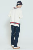 ロマンティッククラウン(ROMANTIC CROWN) SUNDAY SYNDROME CLASSIC V NECK KNITWEAR_OATMEAL