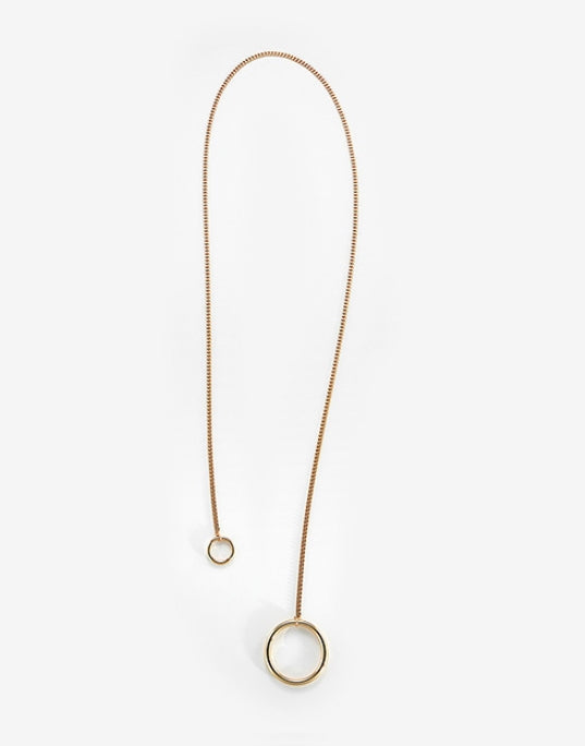 MONDAY EDITION(マンデイエディション) Three Ways Two Circles Long Necklace