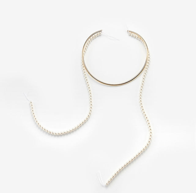 MONDAY EDITION(マンデイエディション) Long Pearl Wire Necklace