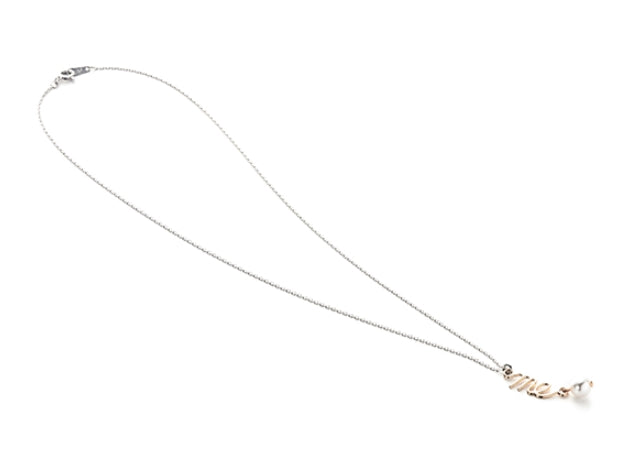 MONDAY EDITION(マンデイエディション) usual drop me pearl silver necklace B