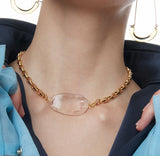 MONDAY EDITION(マンデイエディション)  Ugly Glass Chain Choker