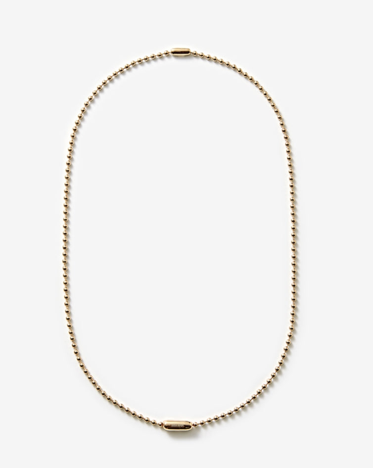 MONDAY EDITION(マンデイエディション)   golden simple ball chain necklace