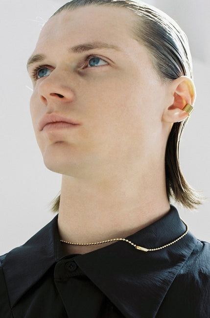MONDAY EDITION(マンデイエディション)   golden simple ball chain necklace