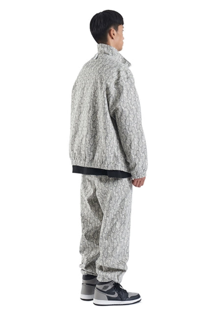 NOMANUAL(ノーマニュアル) PAISLEY TRACK TOP - BLACK