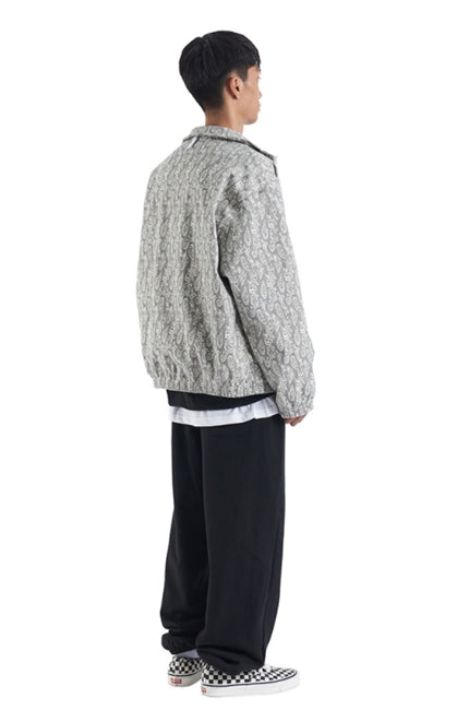 NOMANUAL(ノーマニュアル) PAISLEY TRACK TOP - BLACK