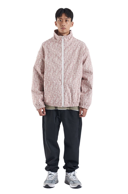NOMANUAL(ノーマニュアル) PAISLEY TRACK TOP - RED
