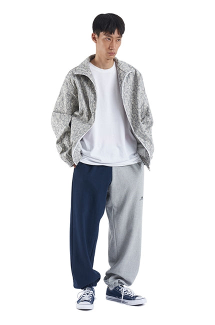 NOMANUAL(ノーマニュアル) PAISLEY TRACK TOP - NAVY