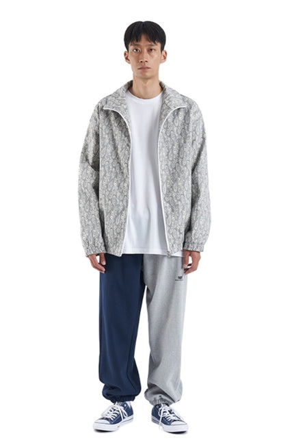 NOMANUAL(ノーマニュアル) PAISLEY TRACK TOP - NAVY