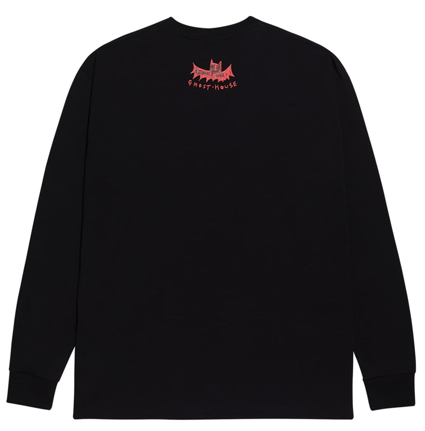 アクメドラビ(acme' de la vie) ADLV GHOST HOUSE LONG SLEEVE T-SHIRT BLACK