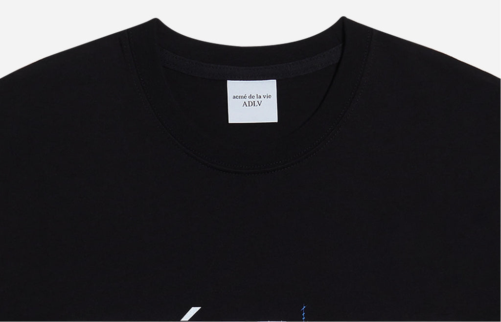 アクメドラビ(acme' de la vie) ADLV GHOST HOUSE LONG SLEEVE T-SHIRT BLACK