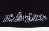 アクメドラビ(acme' de la vie) OUTLINE LOGO EMBROIDERY BEANIE BLACK