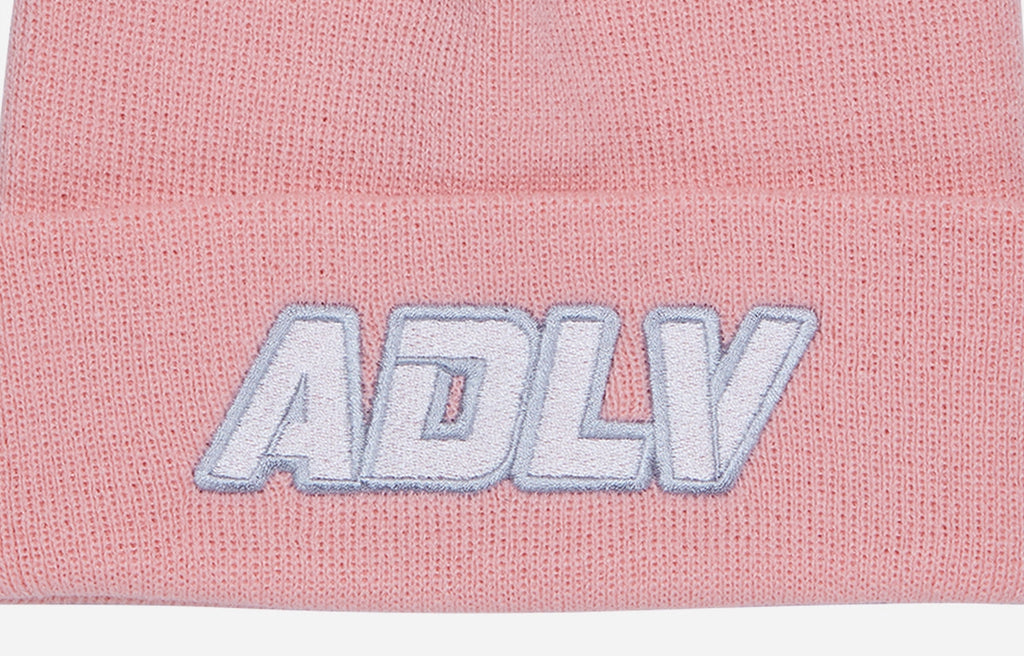 アクメドラビ(acme' de la vie) ADLV EMBROIDERY BEANIE PINK