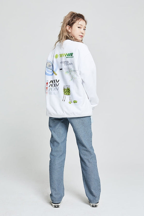 アクメドラビ(acme' de la vie) ADLV REVERSED DENIM PANTS FOR WOMEN BLUE