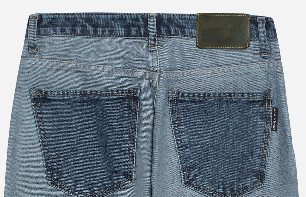 アクメドラビ(acme' de la vie) ADLV REVERSED DENIM PANTS FOR WOMEN BLUE