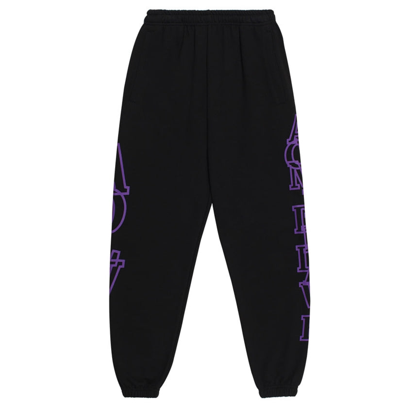 アクメドラビ(acme' de la vie)  SIDE BIG LOGO PANTS FOR WOMEN PURPLE