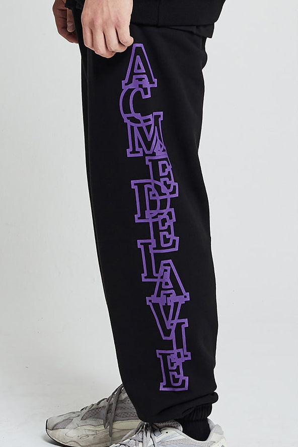 アクメドラビ(acme' de la vie)  SIDE BIG LOGO PANTS FOR MEN PURPLE