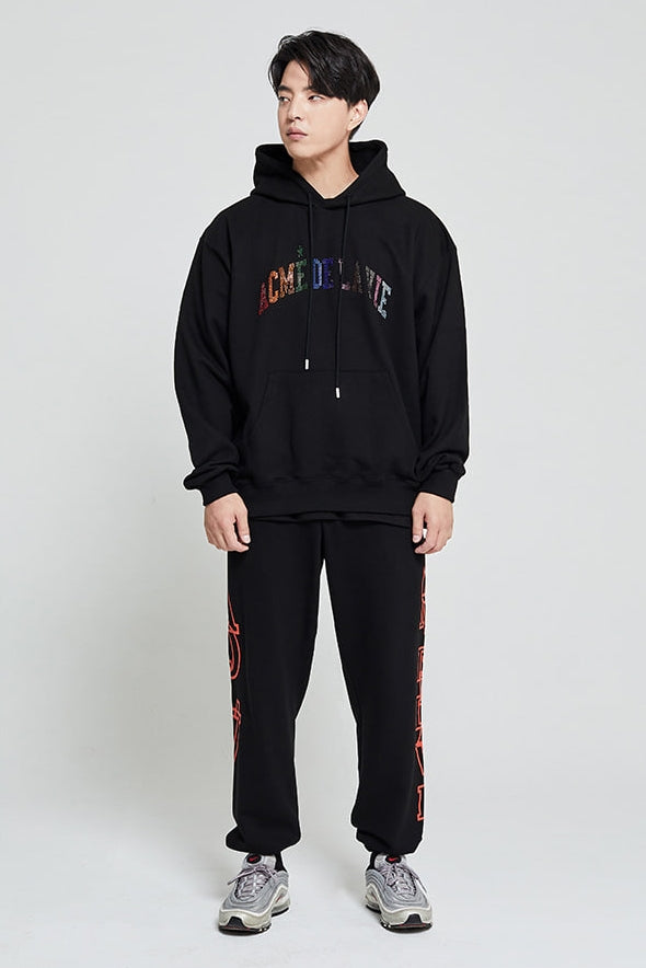 アクメドラビ(acme' de la vie)  SIDE BIG LOGO PANTS FOR MEN ORANGE