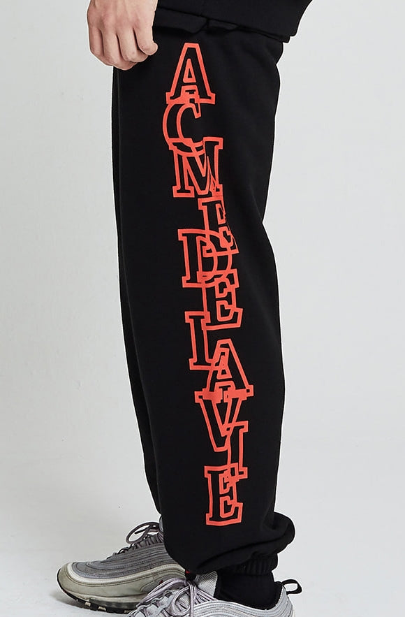 アクメドラビ(acme' de la vie)  SIDE BIG LOGO PANTS FOR MEN ORANGE