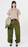 イーエスシースタジオ(ESC STUDIO)   Slit training pants (khaki)