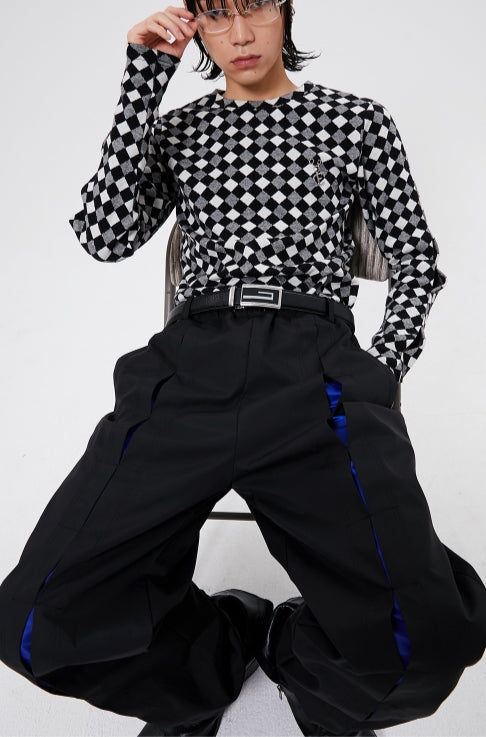イーエスシースタジオ(ESC STUDIO)   Slit training pants (black)