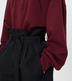 イーエスシースタジオ(ESC STUDIO)    Belted slit wide pants (black)