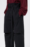 イーエスシースタジオ(ESC STUDIO)    Belted slit wide pants (black)