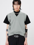 イーエスシースタジオ(ESC STUDIO)   Slit vest (gray mint)