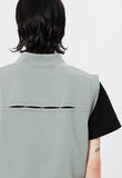 イーエスシースタジオ(ESC STUDIO)   Slit vest (gray mint)