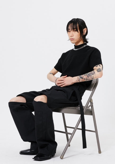 イーエスシースタジオ(ESC STUDIO)  ESC short sleeve pola (black)