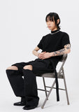 イーエスシースタジオ(ESC STUDIO)  ESC short sleeve pola (black)