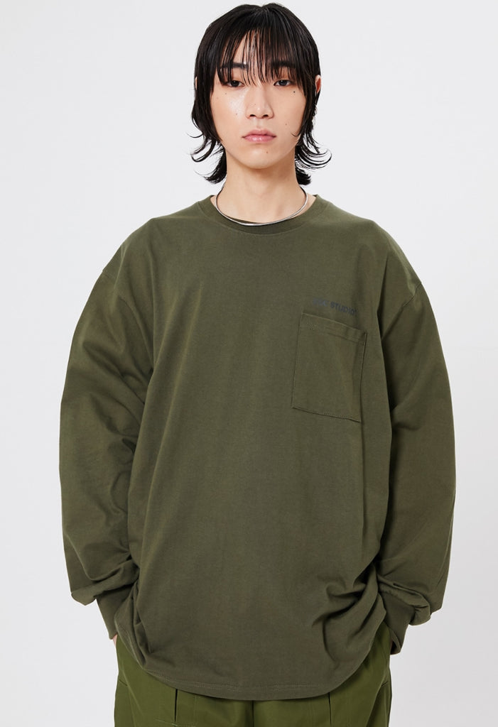 イーエスシースタジオ(ESC STUDIO)  ESC long sleeves (khaki)