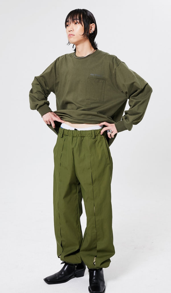 イーエスシースタジオ(ESC STUDIO)  ESC long sleeves (khaki)