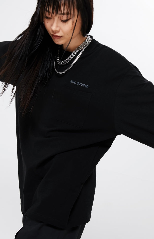 イーエスシースタジオ(ESC STUDIO)  ESC long sleeves (black)