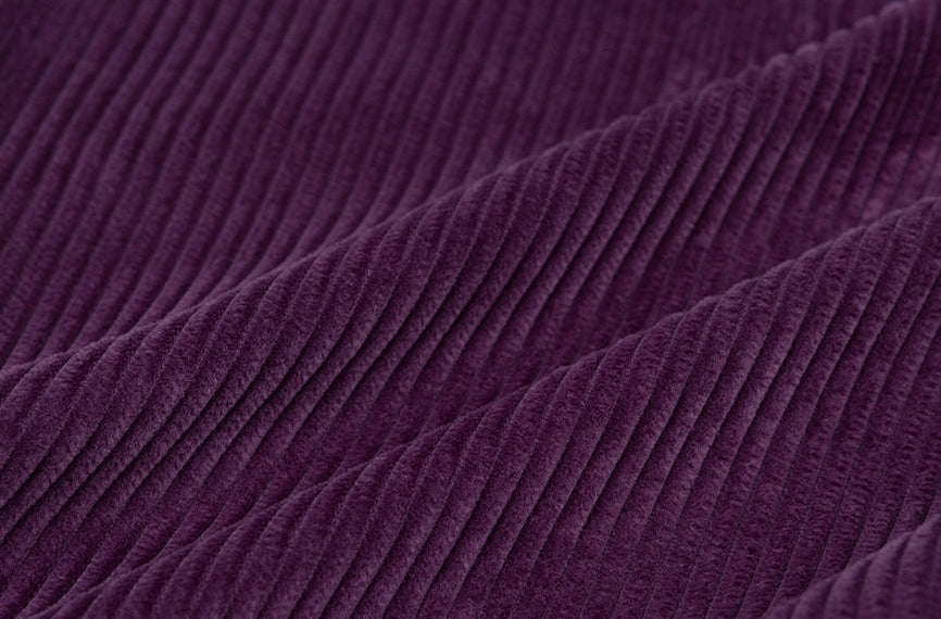 ロマンティッククラウン(ROMANTIC CROWN) WOMANS CORDUROY BUTTON PANTS_PURPLE