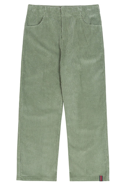 ロマンティッククラウン(ROMANTIC CROWN) WOMANS CORDUROY BUTTON PANTS_LIGHT GREEN
