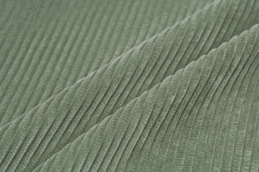 ロマンティッククラウン(ROMANTIC CROWN) WOMANS CORDUROY BUTTON PANTS_LIGHT GREEN