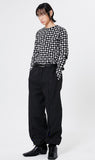 イーエスシースタジオ(ESC STUDIO)  Slit long sleeves (check)