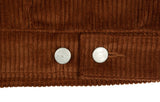 ロマンティッククラウン(ROMANTIC CROWN) WOMANS CORDUROY BUTTON JACKET_BROWN
