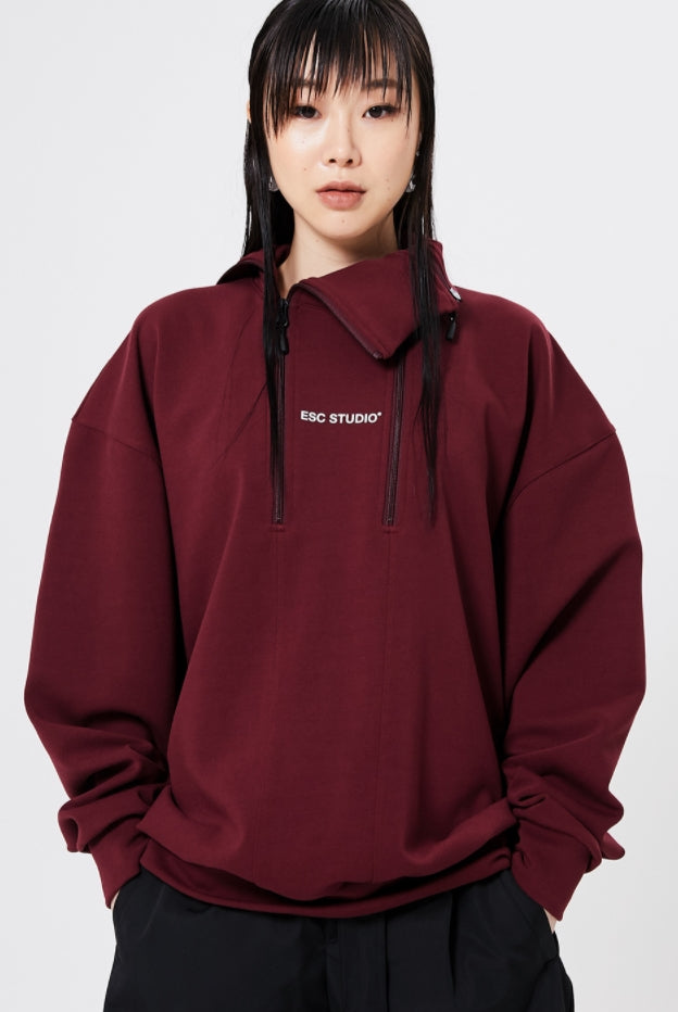 イーエスシースタジオ(ESC STUDIO)   Zipper pola MTM (burgundy)
