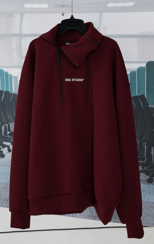 イーエスシースタジオ(ESC STUDIO)   Zipper pola MTM (burgundy)