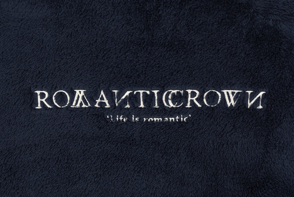 ロマンティッククラウン(ROMANTIC CROWN) WOMANS FLEECE HOODIE ZIP UP_NAVY